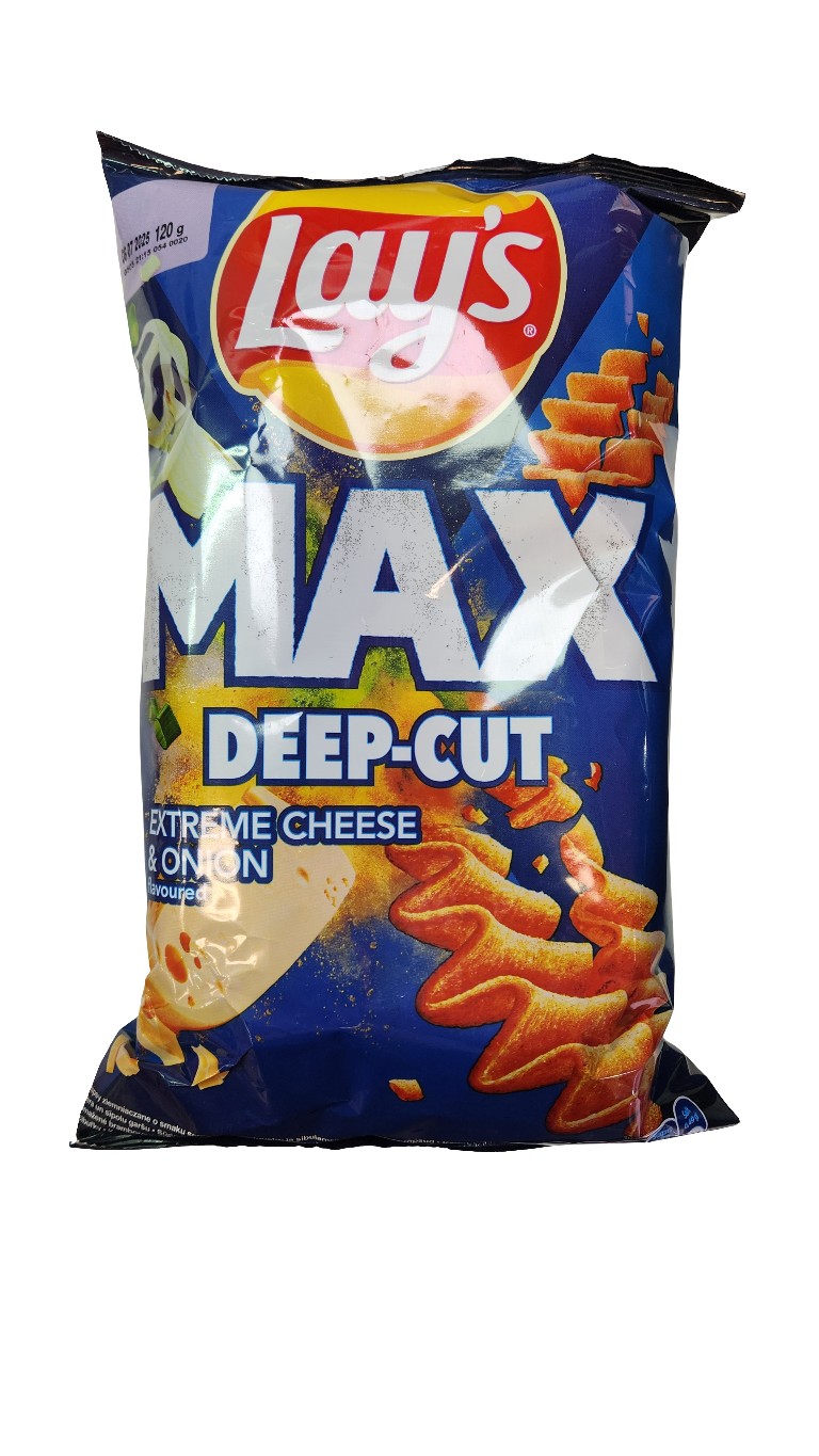 Lays MAX Deep-Cut Extreme Cheese and Onion