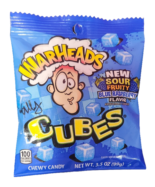 Warheads Cubes Blue Raspberry