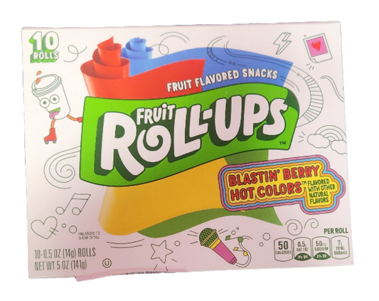 Fruit Roll-Ups Blastin Berry Hot Colours