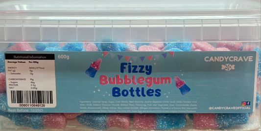 Candy Crave Fizzy Bubblegum bottles