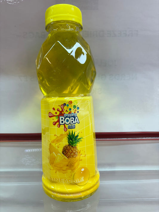 Popping Boba Pineapple Bubble Tea 500ml