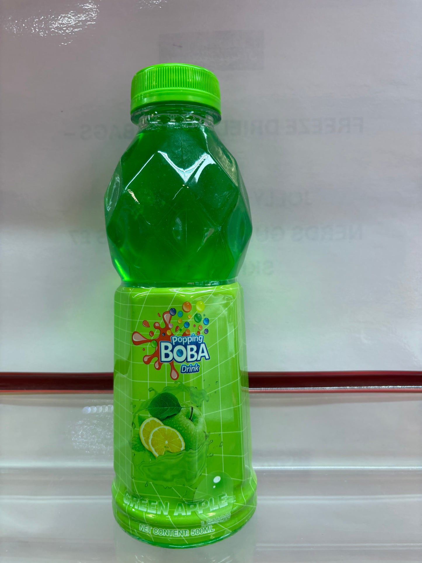 Popping Boba Green Apple Bubble Tea 500ml