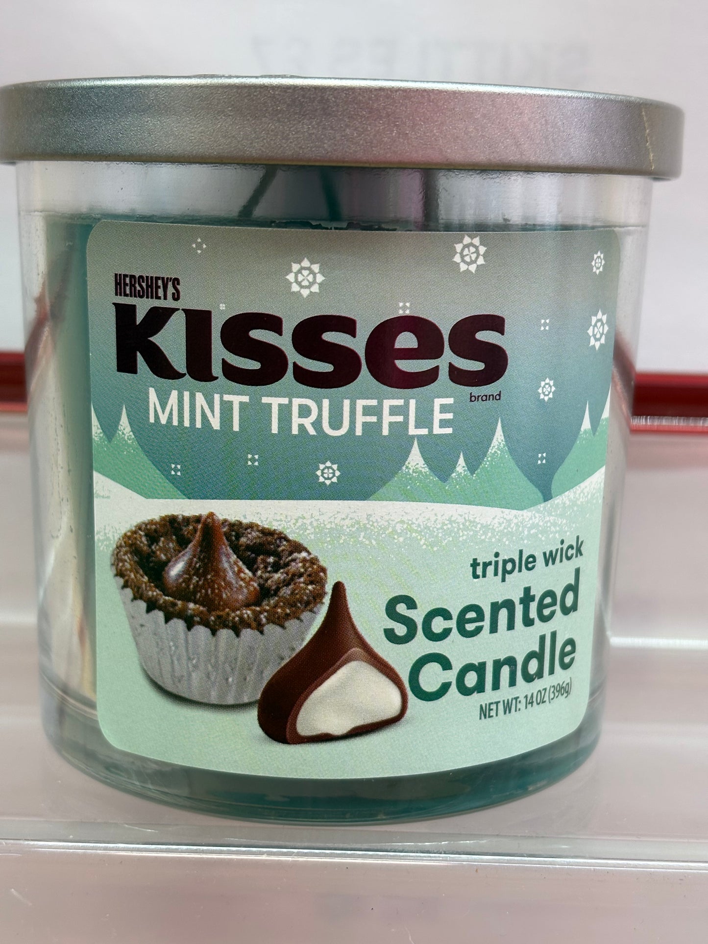 Hersheys kisses Mint Truffle Candle