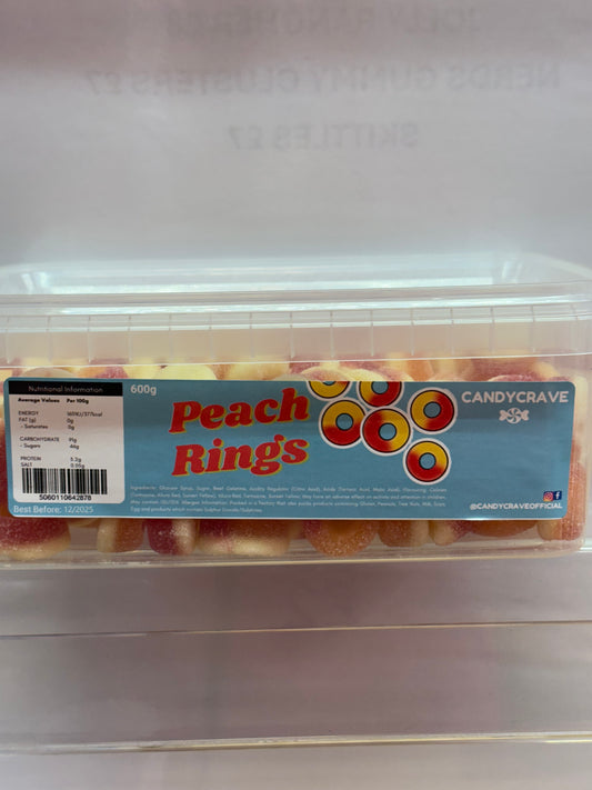 Candy Crave Peach Rings 600g