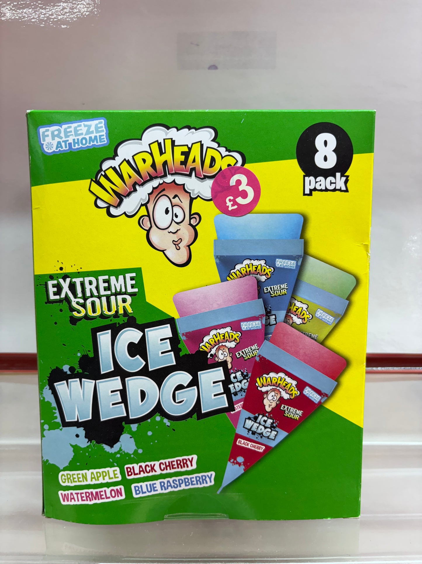 Warheads Ice Wedge Pops 8 Pack