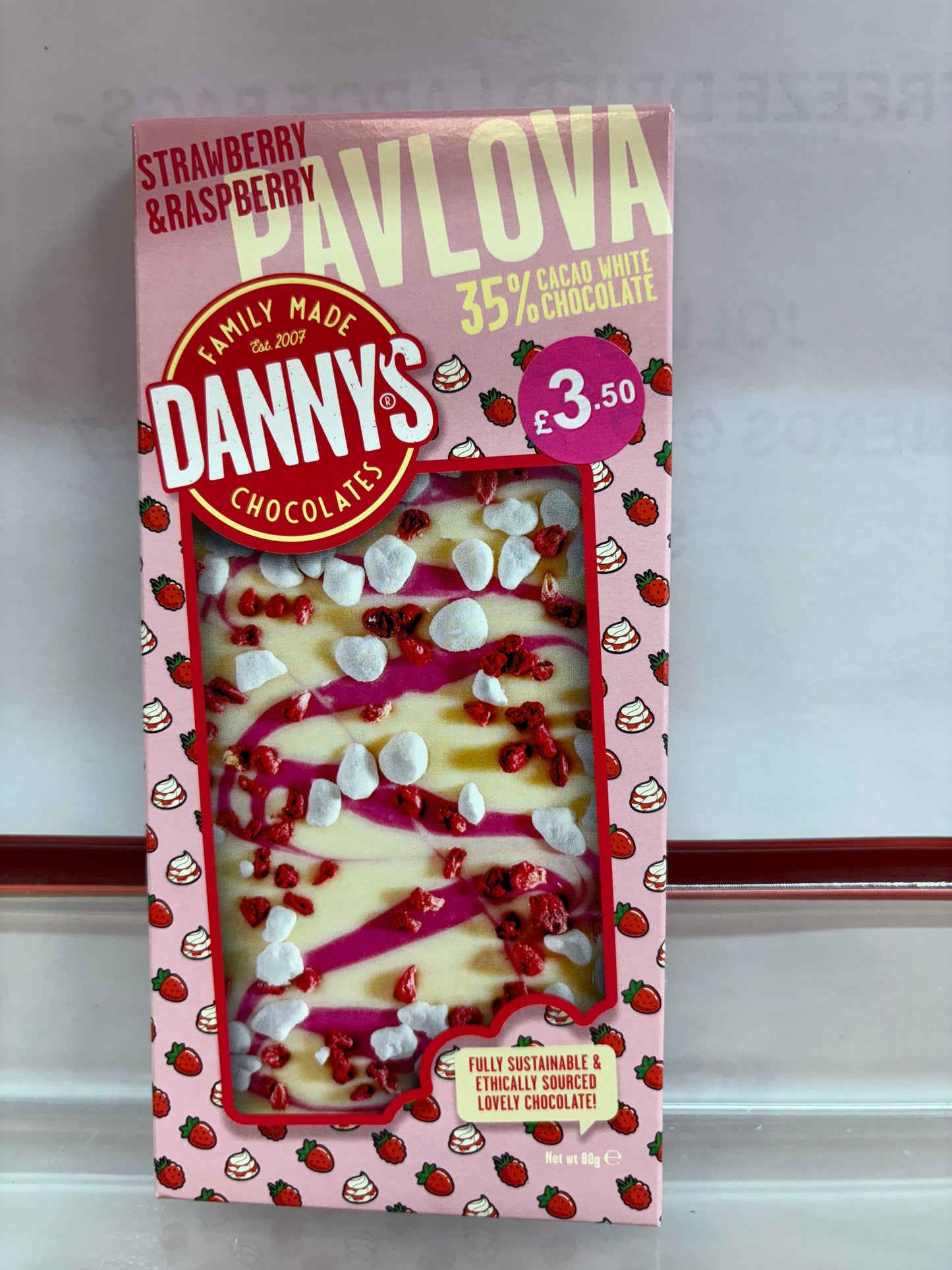 Danny’s Strawberry Pavlova Choc Bar