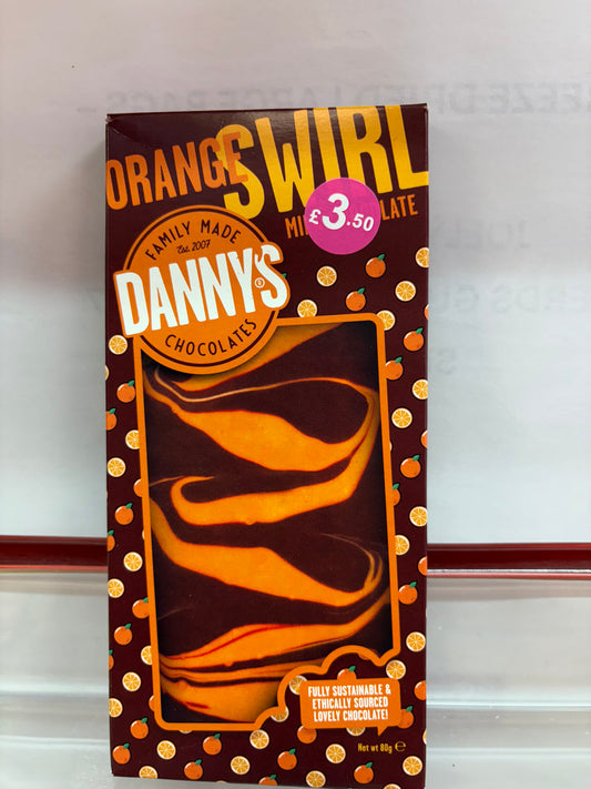 Danny’s Orange Swirl Choc Bar