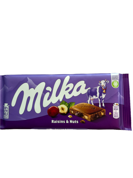 Milka Raisins and Nuts