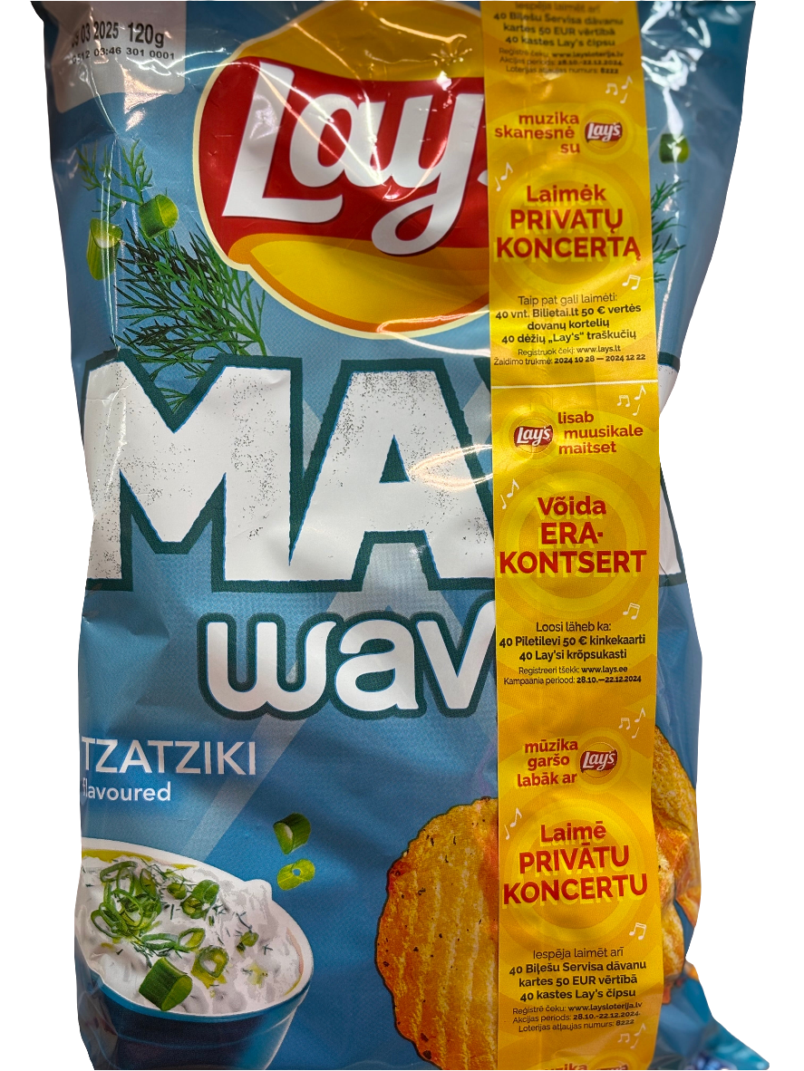 Lays Max Wavy Tzatziki