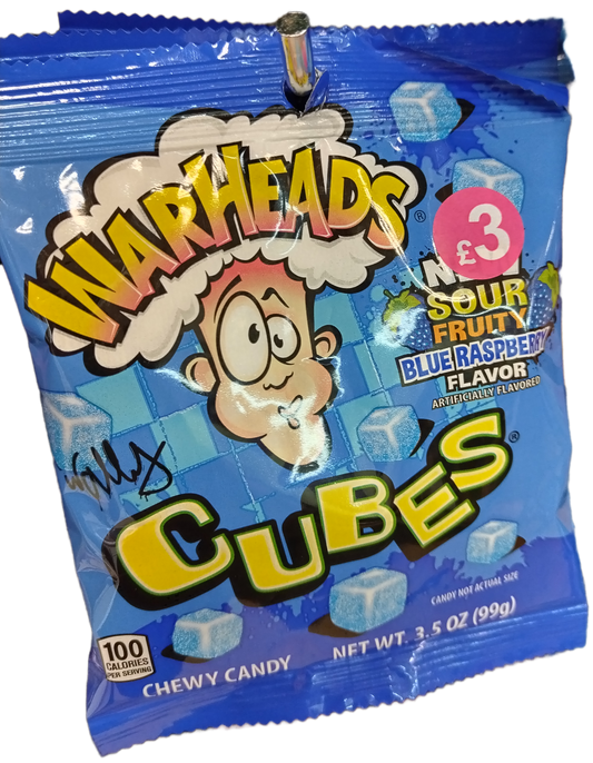 Warheads Cubes Blue Raspberry